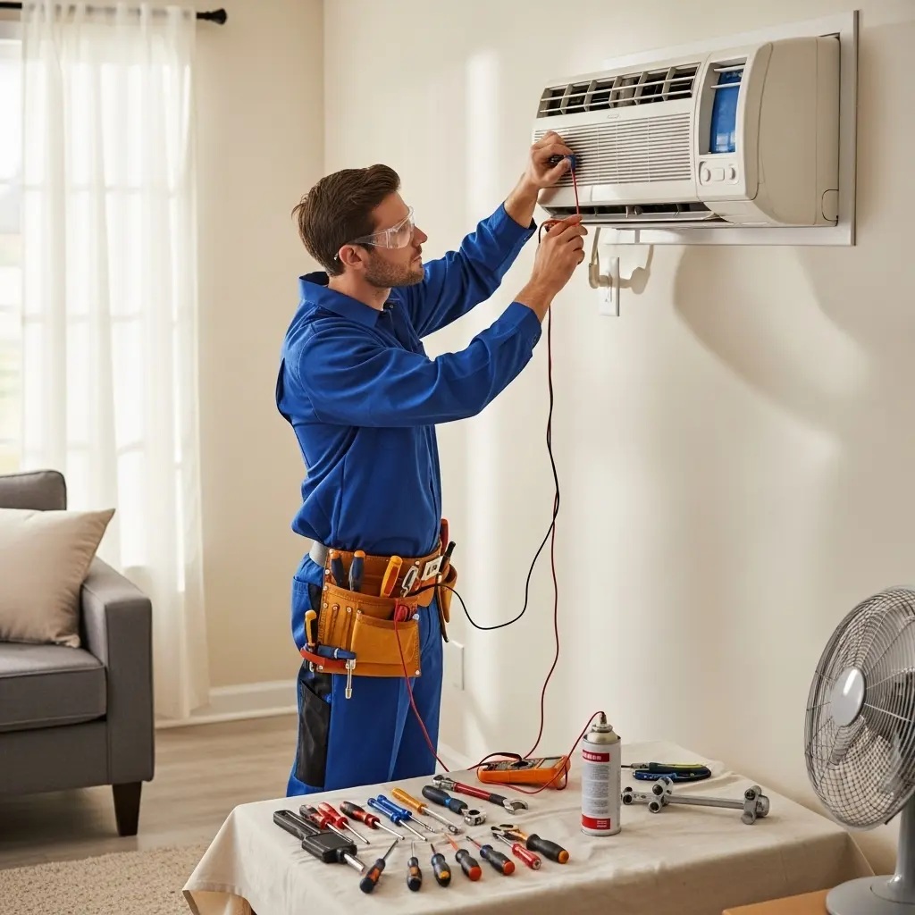 Menemen Ariston Ariston klima gaz dolumu ve bakım – Enerji verimliliği artırıldı. - Teknik servis örneği